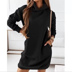 Black hoodie dress